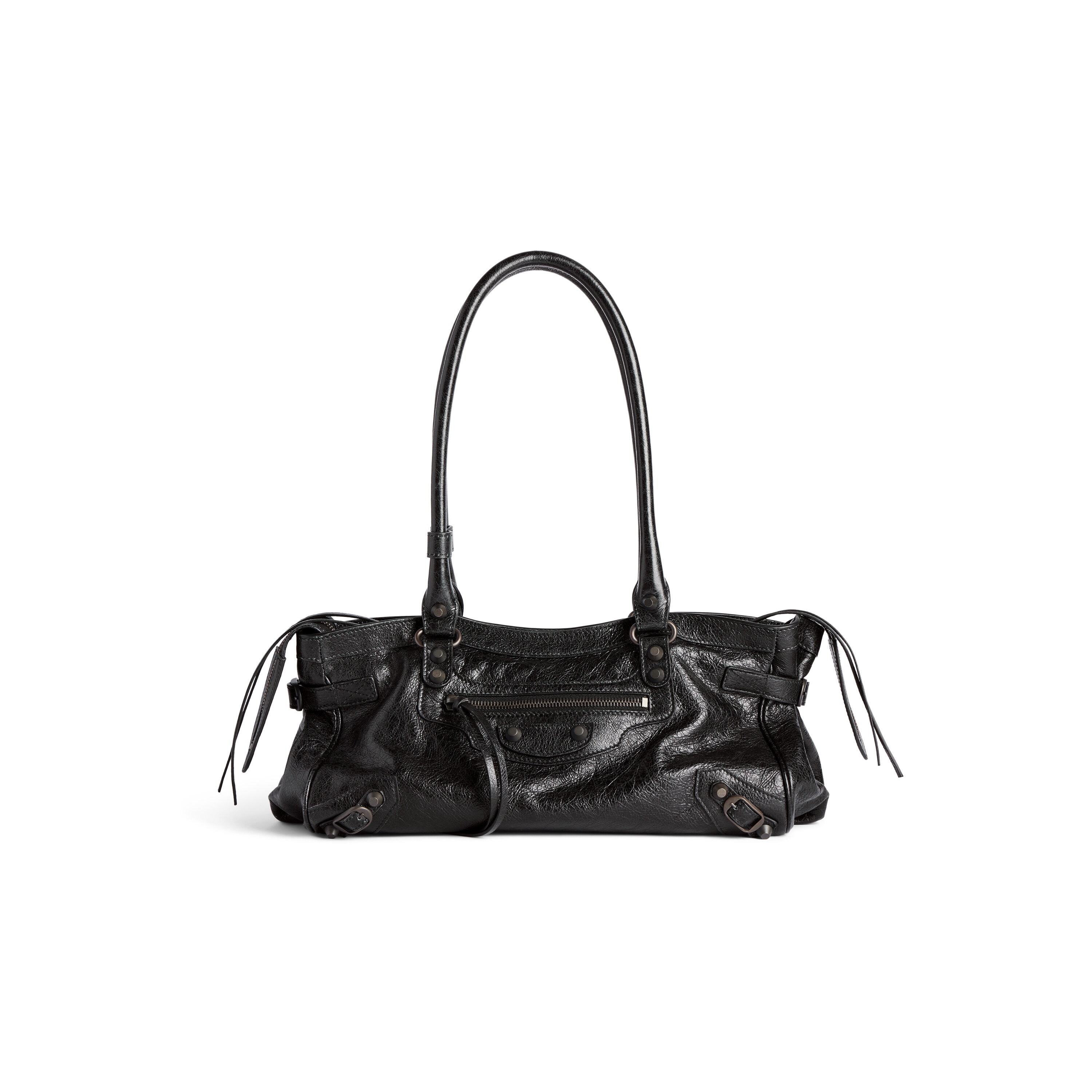 BALENCIAGA ショルダーバッグ 専用袋付き BALENCIAGA】EXPLORER マルチポケット ウィークエンダー ロゴ