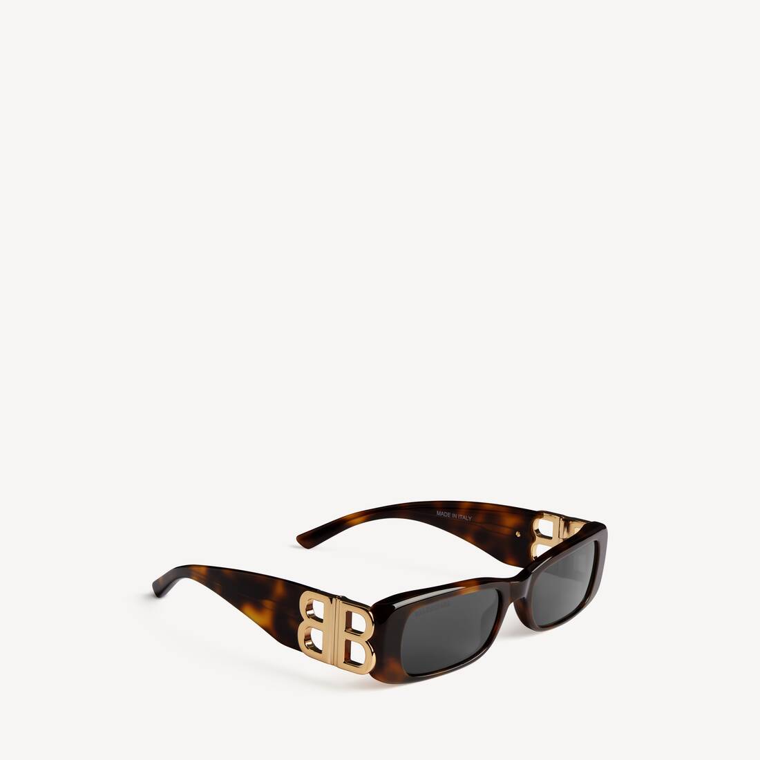 Occhiali Da Sole Rettangolari Dynasty da Donna in Avana Medio | Balenciaga Italia IT - Image 3