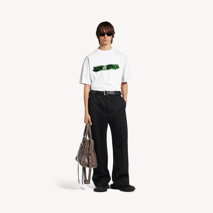 ホワイト の メンズ Messy Spray Tシャツ ミディアムフィット - メンズ | Balenciaga 日本 JA - Image 3