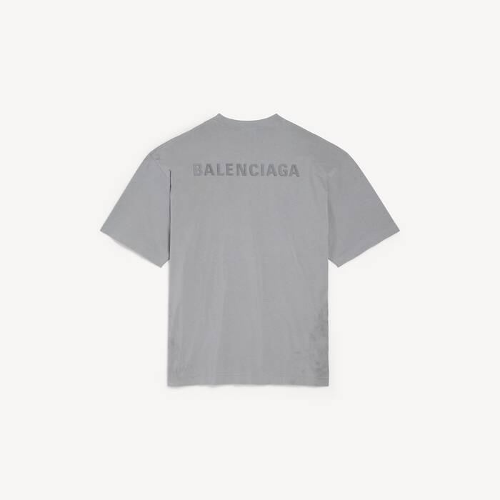 Homme's T-shirt Balenciaga Back Fit Medium in Gris Balenciaga - Homme | Balenciaga Belgique FR - Image 2
