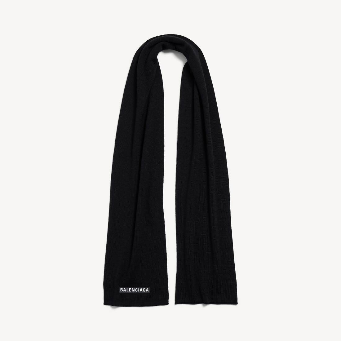 Patch Scarf in Black | Balenciaga United States EN - Image 2