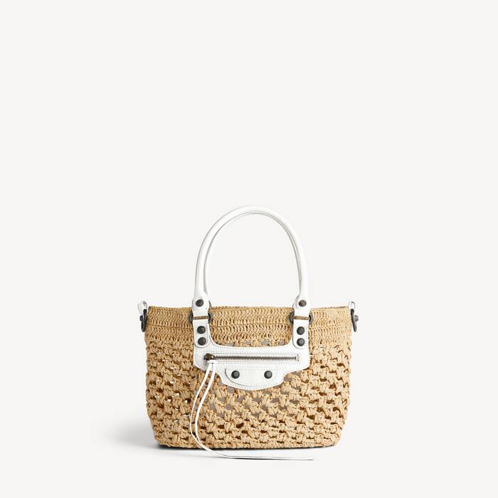 Women's Le City Basket Small in Natural/optic White - Women | Balenciaga Greece EN - Image 1