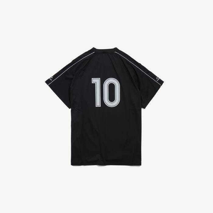 Men's Soccer Oversized T-shirt in Black - Men | Balenciaga United Kingdom EN - Image 2