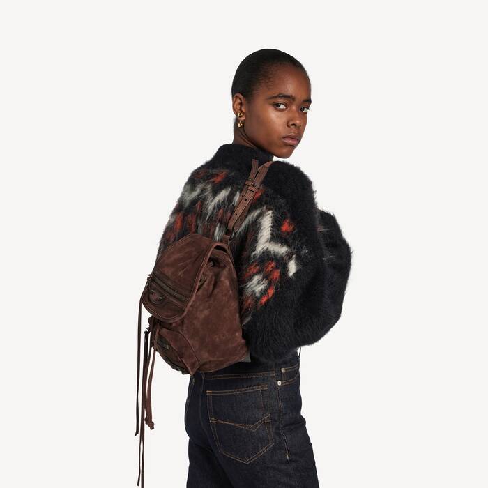Women's Le City Backpack Mini in Light Espresso - Women | Balenciaga Australia EN - Image 2
