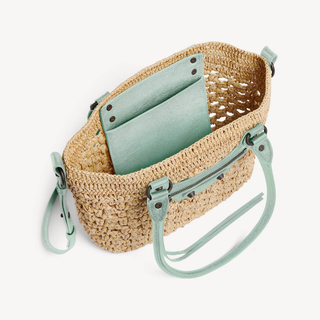 Women's Le City Basket Small in Beige/mineral Green | Balenciaga Japan EN - Image 5