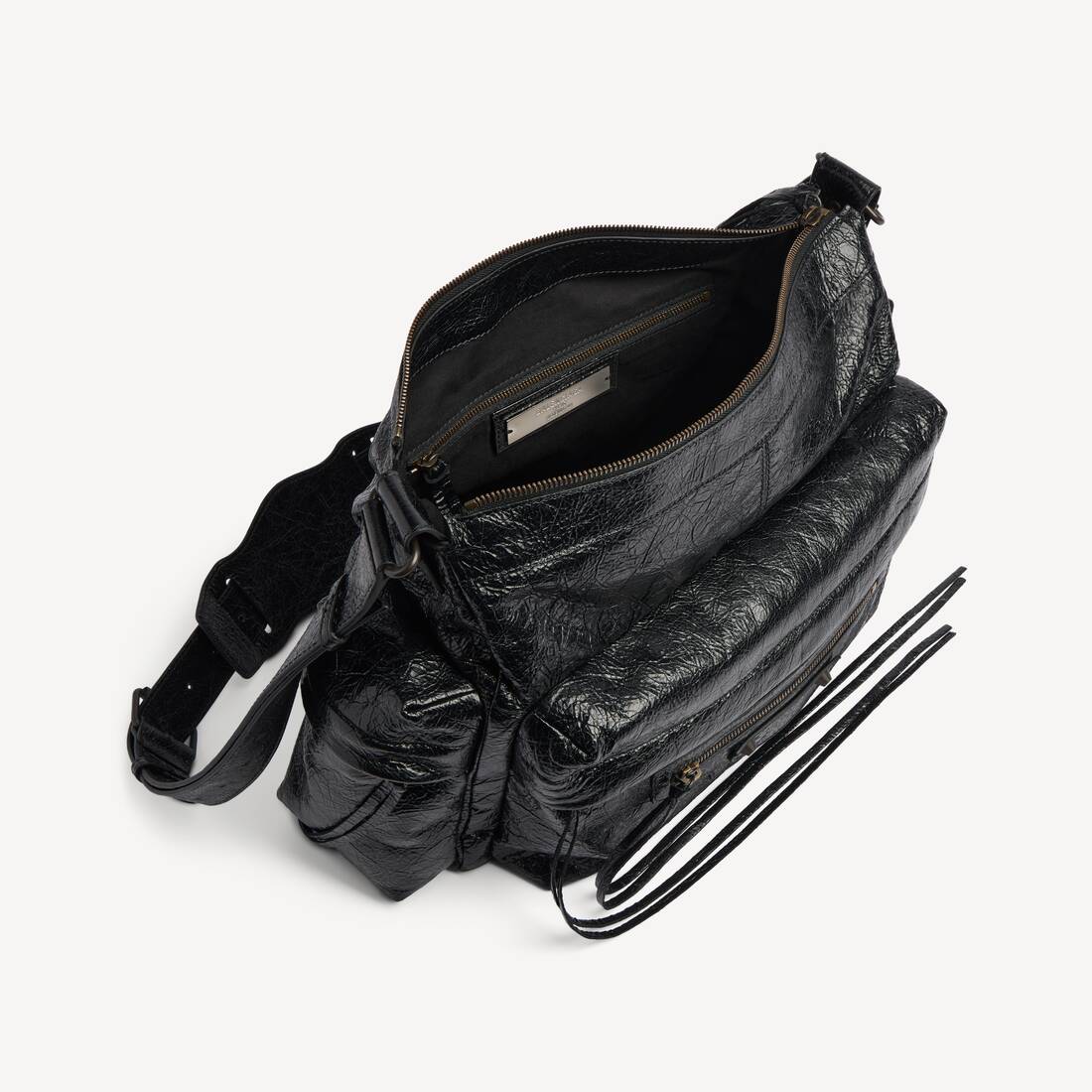 Men's Le City Multipocket Crossbody Bag Medium in Black | Balenciaga United States EN - Image 4