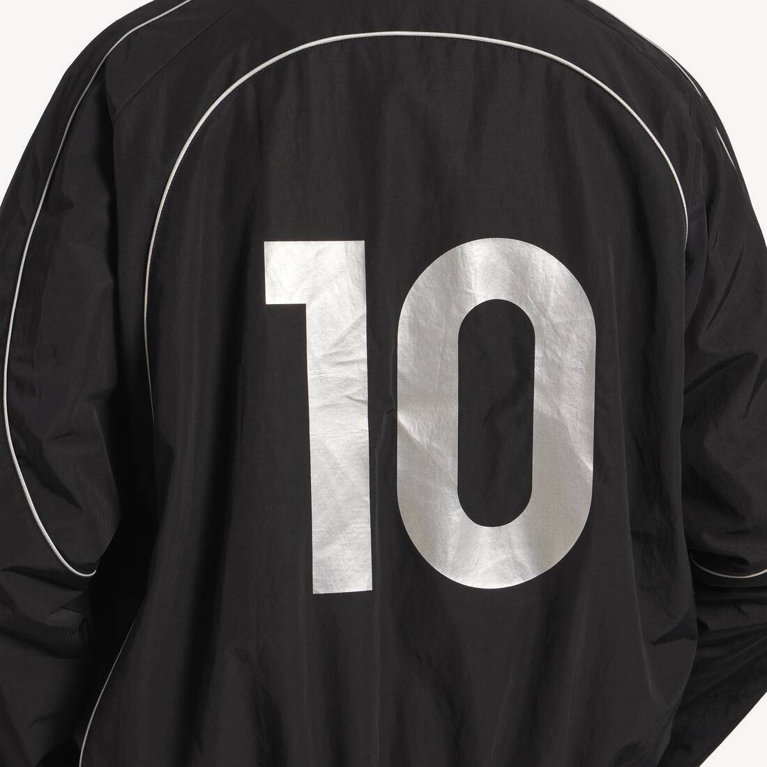 Men's Soccer Tracksuit Jacket in Black | Balenciaga United Kingdom EN - Image 6