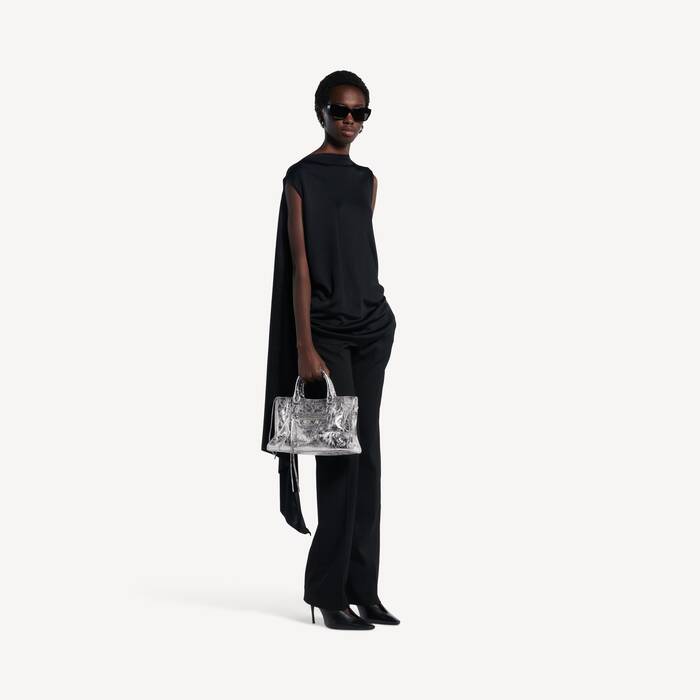 Sac Le City Petit pour Femme en Argent - Femme | Balenciaga Belgique FR - Image 3