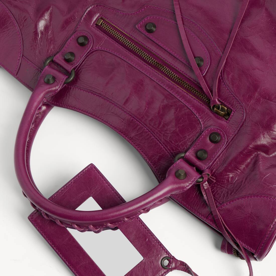 여성 르 시티 백 미디엄 플럼 | 발렌시아가 대한민국 KO - Image 6