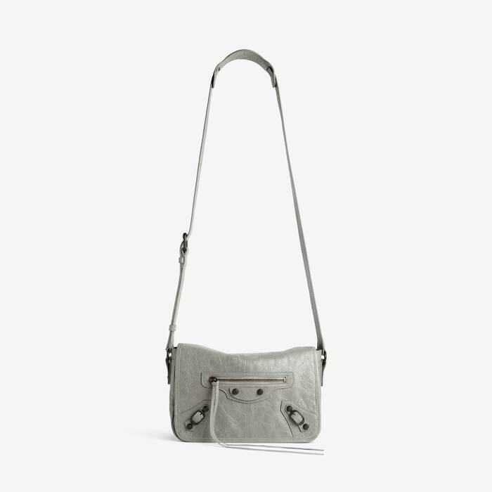 Men's Le City Flap Messenger Bag in Balenciaga Grey - Men | Balenciaga Republic Of Korea EN - Image 1