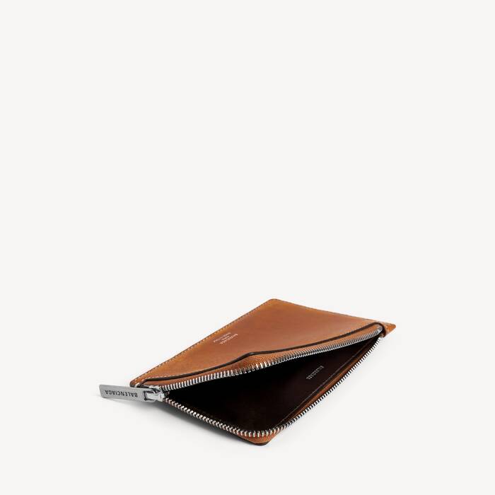 Women's Envelope Long Coin And Card Holder in Tan Cowboy - Women | Balenciaga Canada EN - Image 3