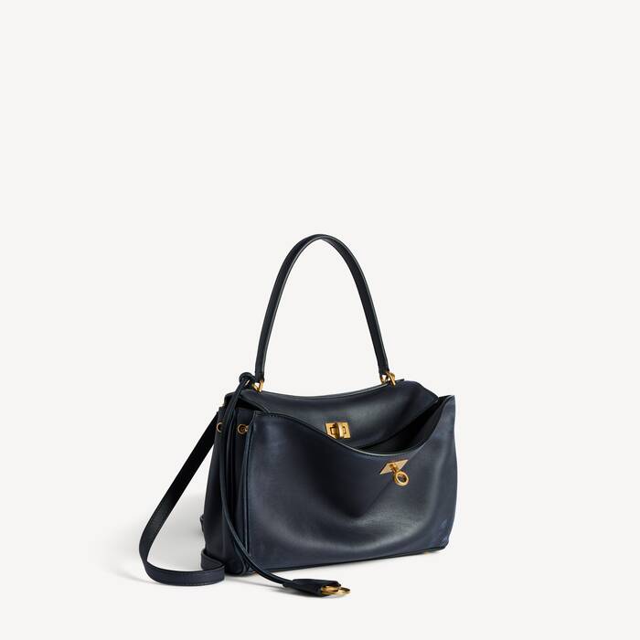 Sac &Agrave; Main Rodeo Petit  pour Femme en Bleu Marine - Femme | Balenciaga Suisse FR - Image 2