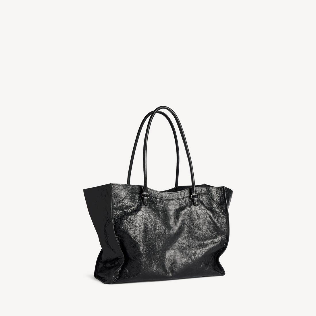 Black Leather Le City Tote Bag