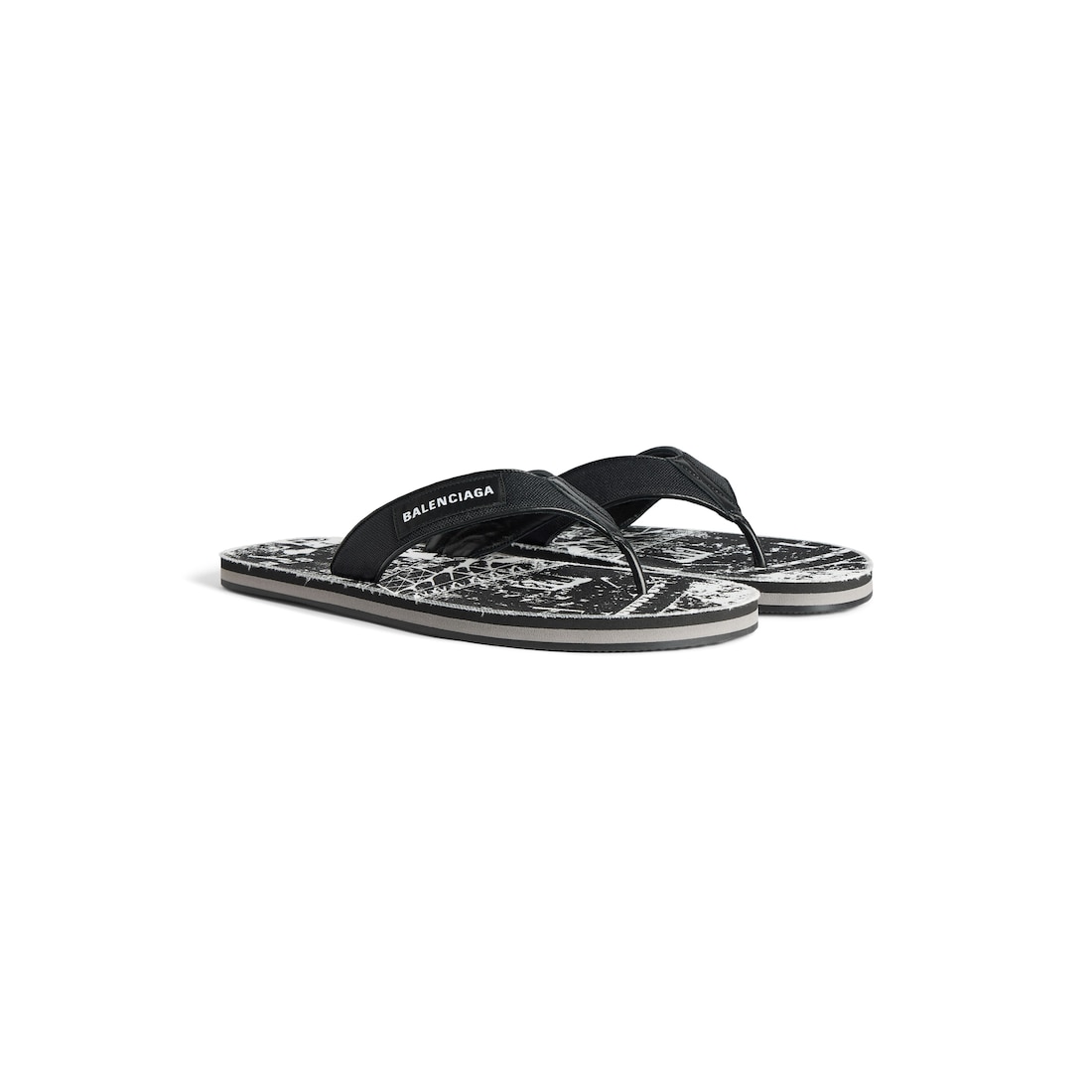 Men's Sunset Thong Flat in Black