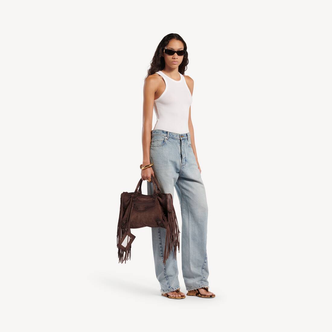 Le City Tasche Mittel f&uuml;r Damen in Hellespresso | Balenciaga Deutschland DE - Image 6