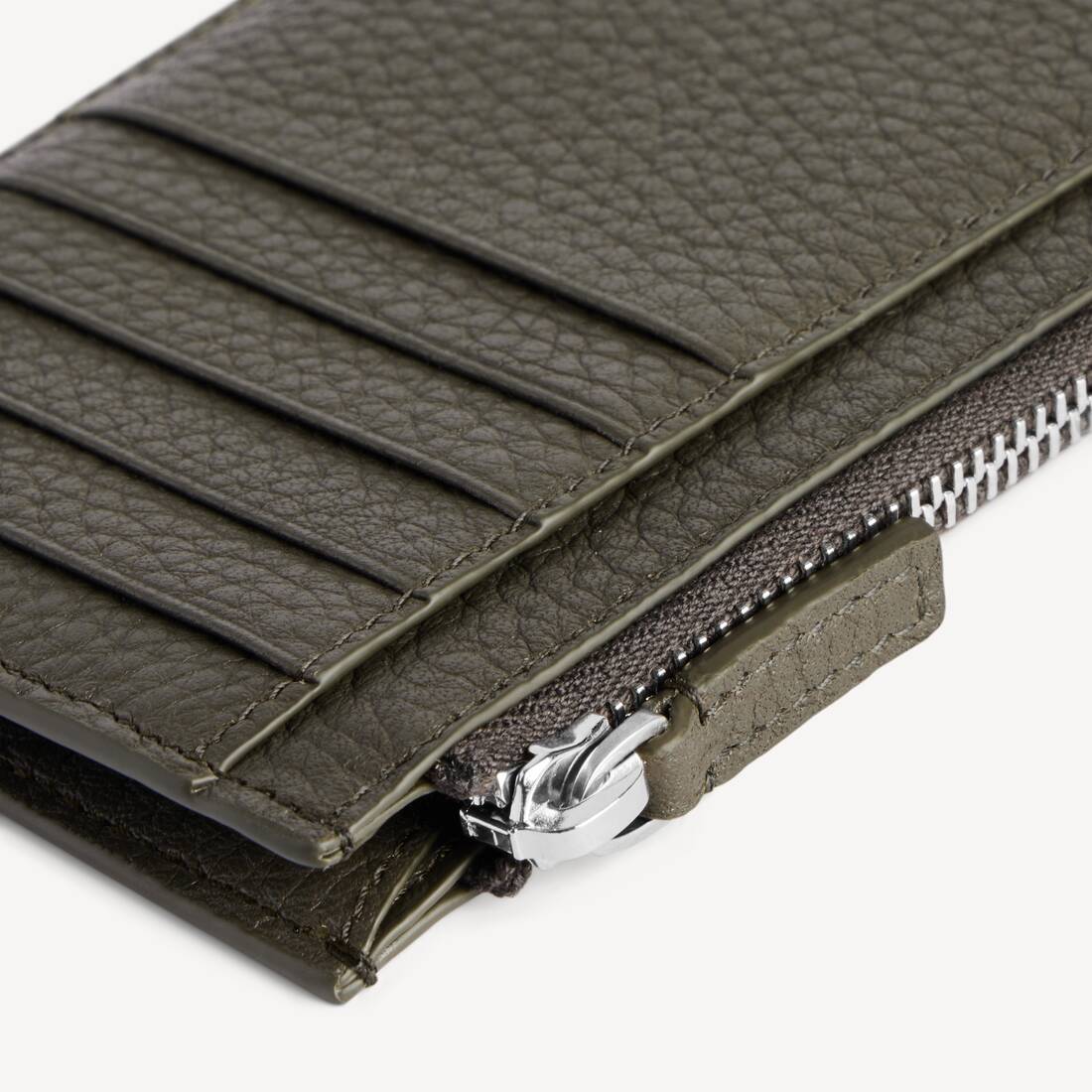 Men's Credit Long Coin And Card Holder in Khaki | Balenciaga Republic Of Korea EN - Image 4