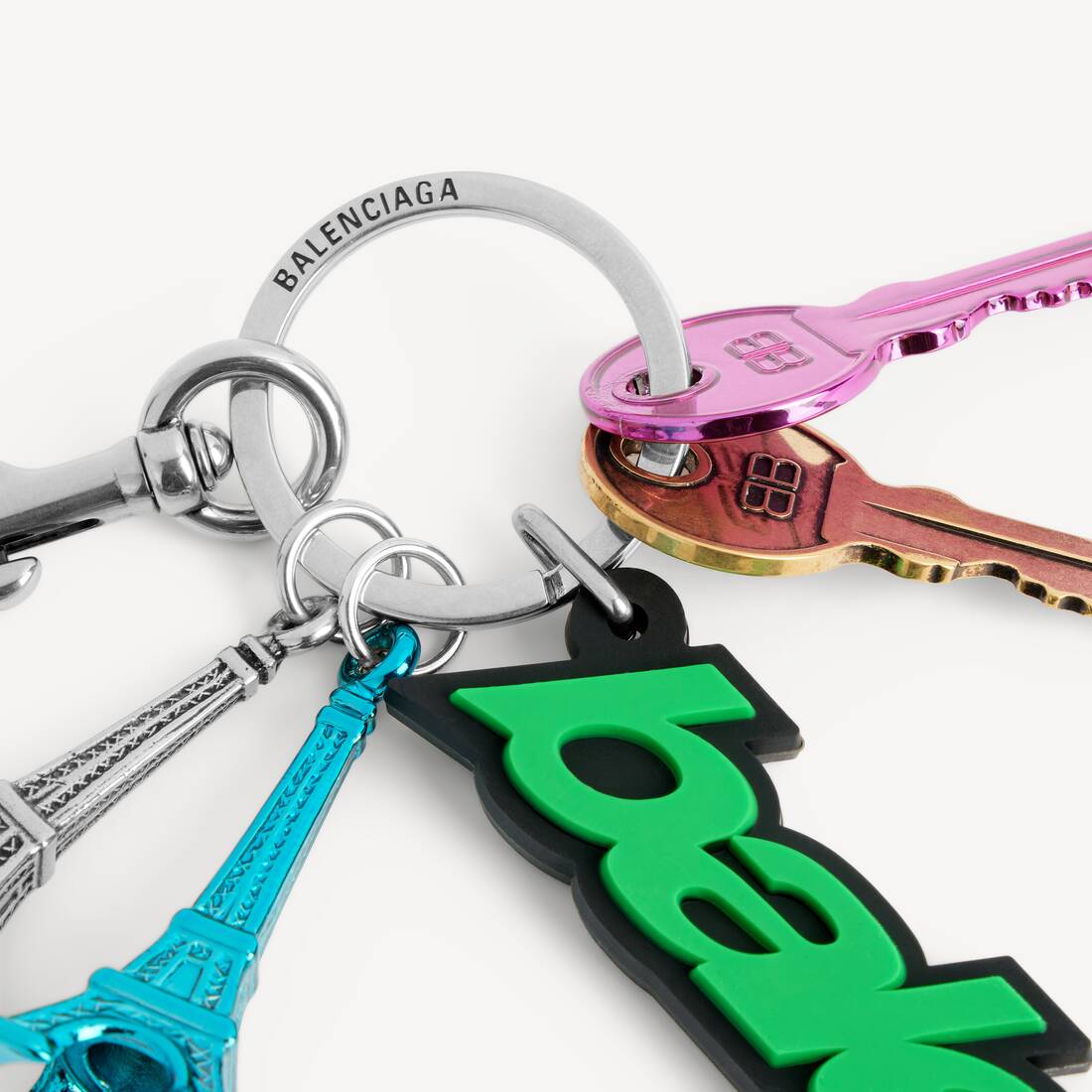 Biker Balenciaga Anh&auml;nger/schl&uuml;sselanh&auml;nger f&uuml;r Damen in Gr&uuml;n/schwarz | Balenciaga Deutschland DE - Image 4