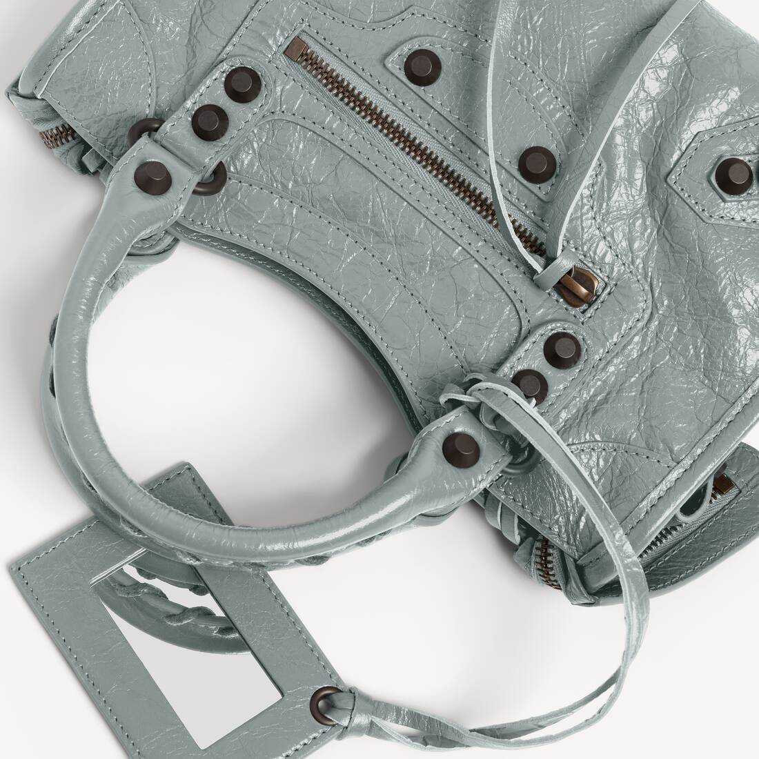 Women's Le City Bag Mini in Blue Grey | Balenciaga Czech Republic EN - Image 6