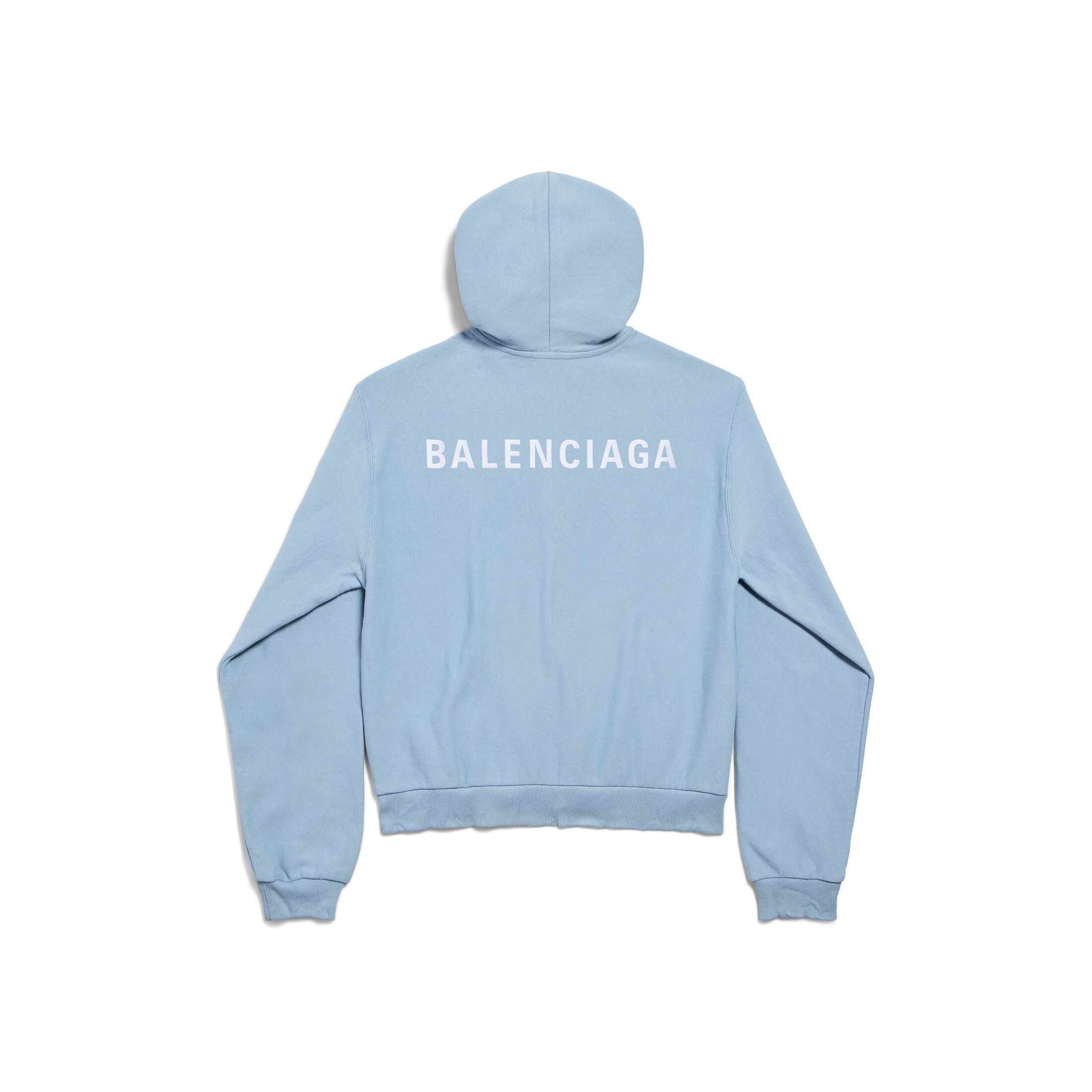 balenciaga back zip-up hoodie regular fit