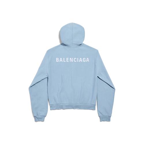 hoodie zippé balenciaga back fit regular