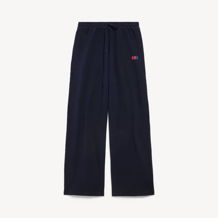 Men's Club Bb Baggy Sweatpants in Navy - Men | Balenciaga Thailand EN - Image 1