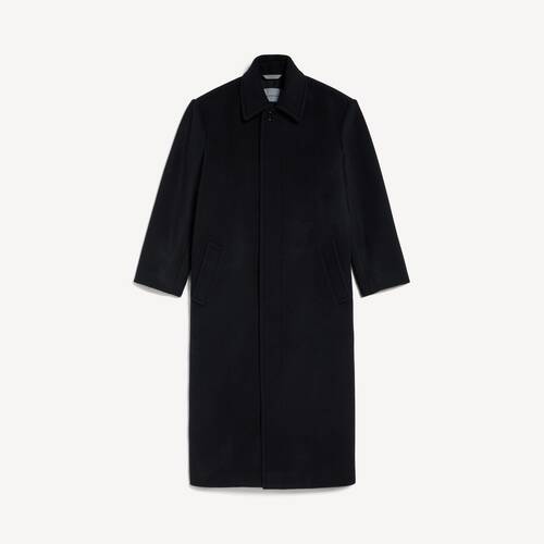 long double-faced cocoon coat