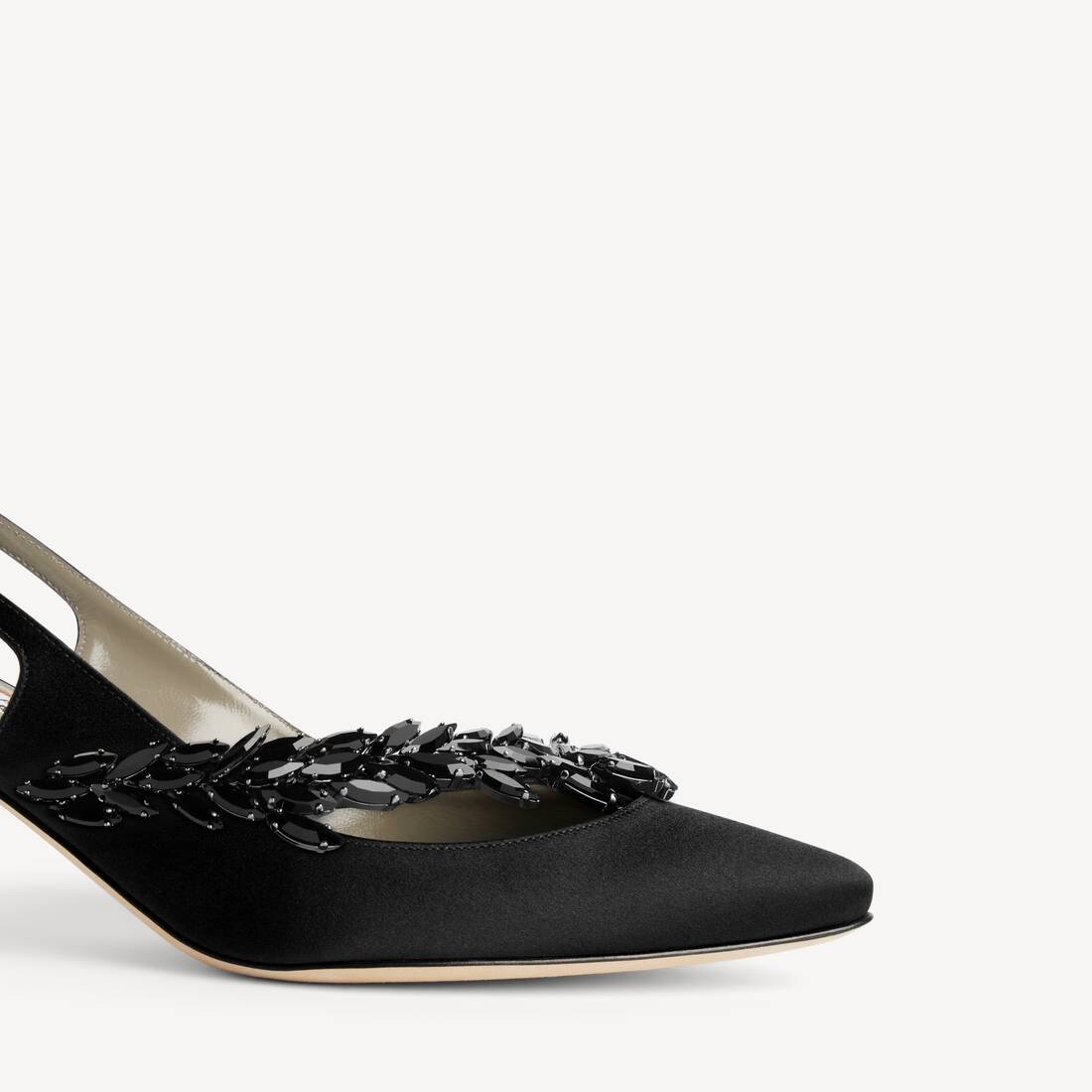 Balenciaga | Manolo Blahnik Zapato Tal&oacute;n Abierto para Mujer en Negro | Balenciaga Espa&ntilde;a ES - Image 2