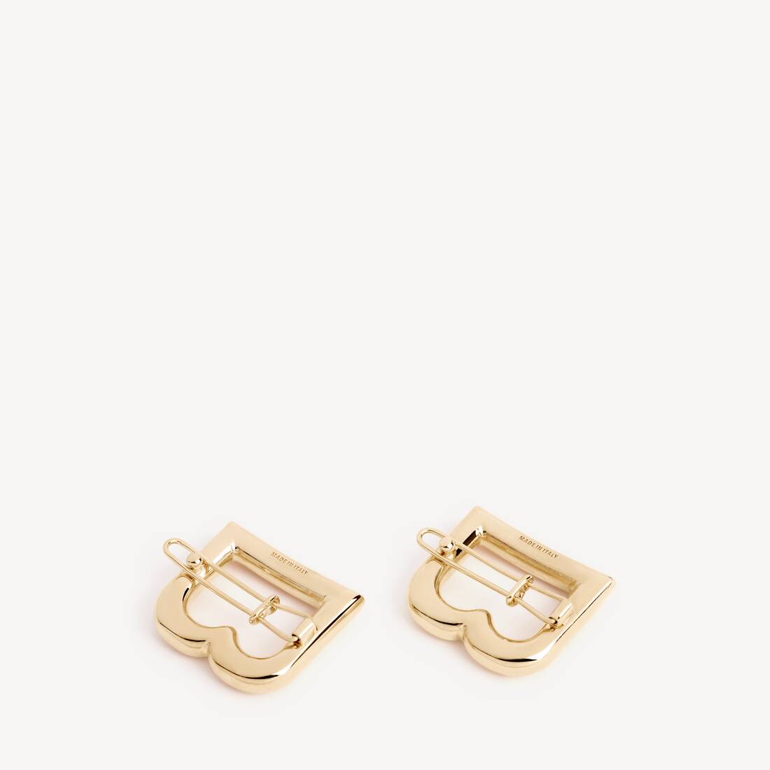 Women's B Hairclips in Shiny Gold | Balenciaga Australia EN - Image 2