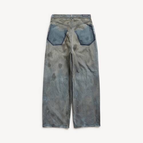 patched pockets baggy jeans