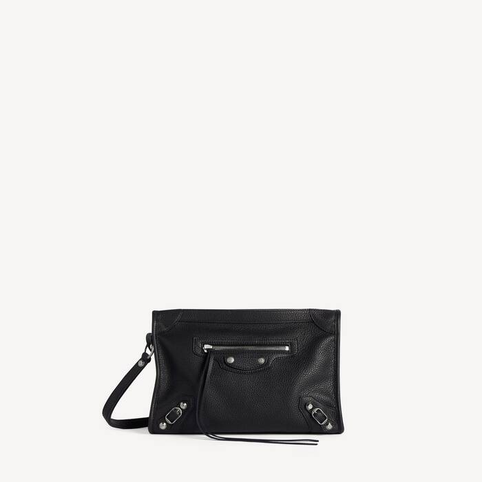 Pochette Triangle Le City Business pour Homme en Noir - Homme | Balenciaga Monaco FR - Image 1