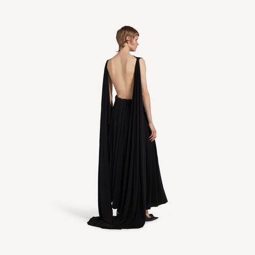 cutout draped dress