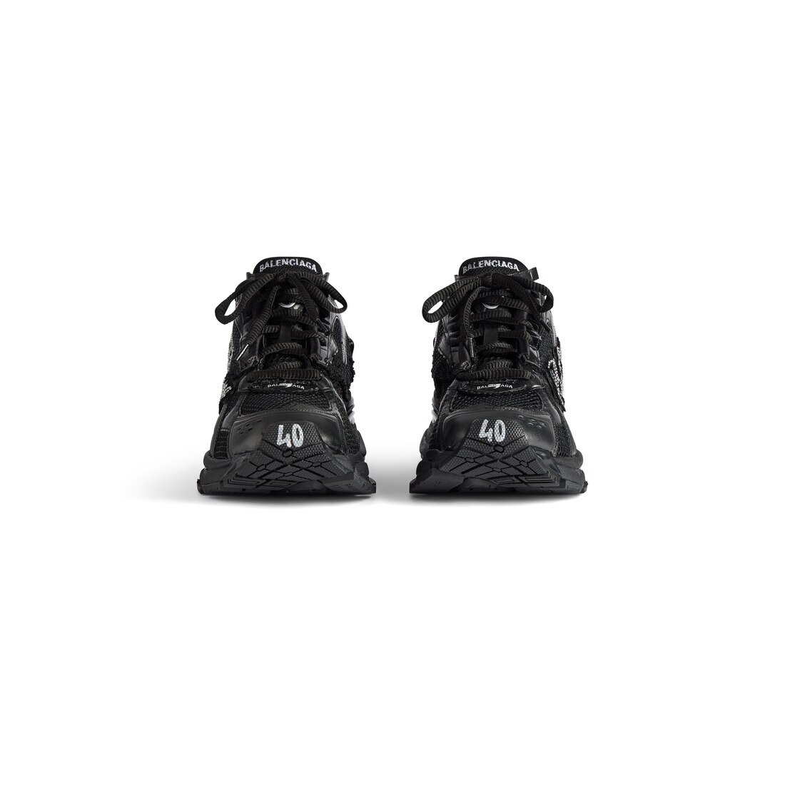 Women's Runner Sneaker With Rhinestones in Black