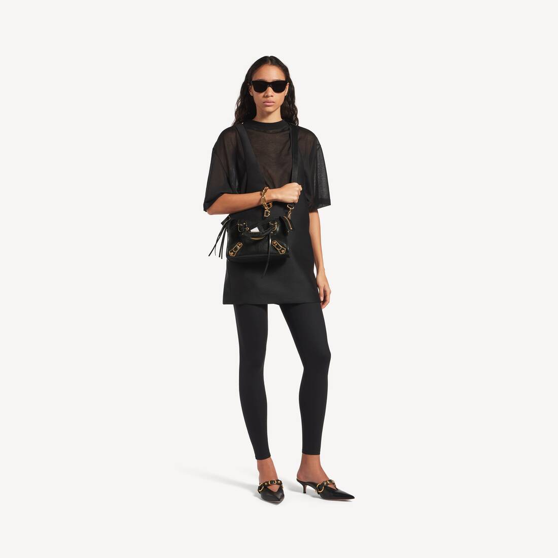 Borsa Le City Uptown Mini da Donna in Nero | Balenciaga Italia IT - Image 6
