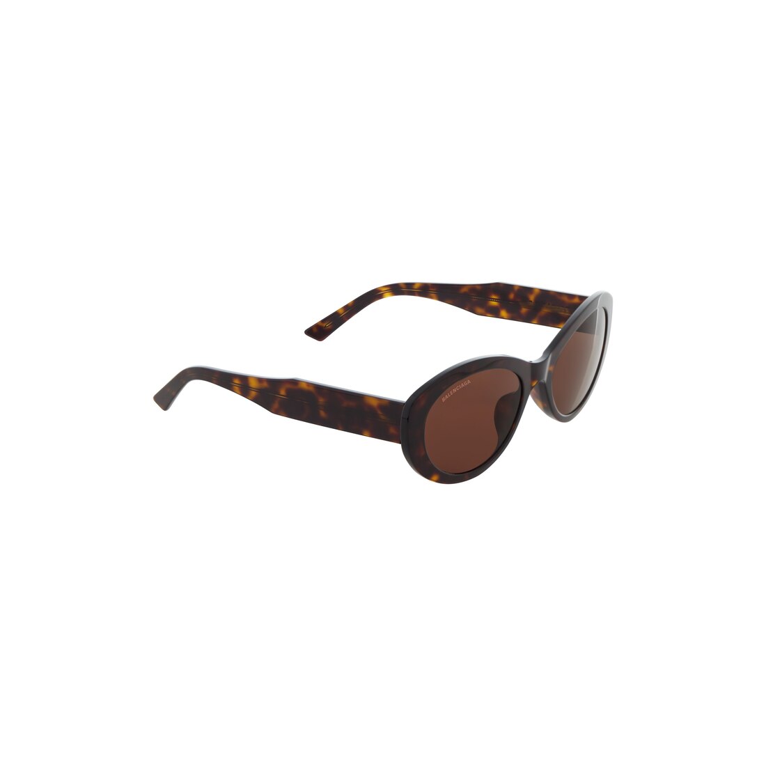 Flat Oval Sunglasses in Havana