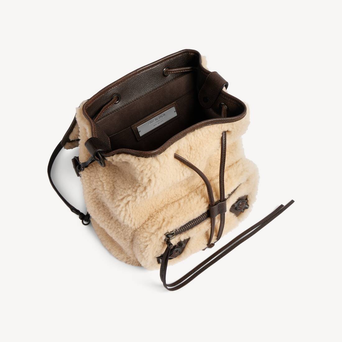 Minimochila Le City para Mujer en Beige | Balenciaga Espa&ntilde;a ES - Image 4
