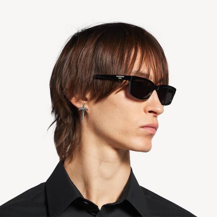 Goth Ohrstecker f&uuml;r Herren in Altsilber/kristall - Herren | Balenciaga &Ouml;sterreich DE - Image 2