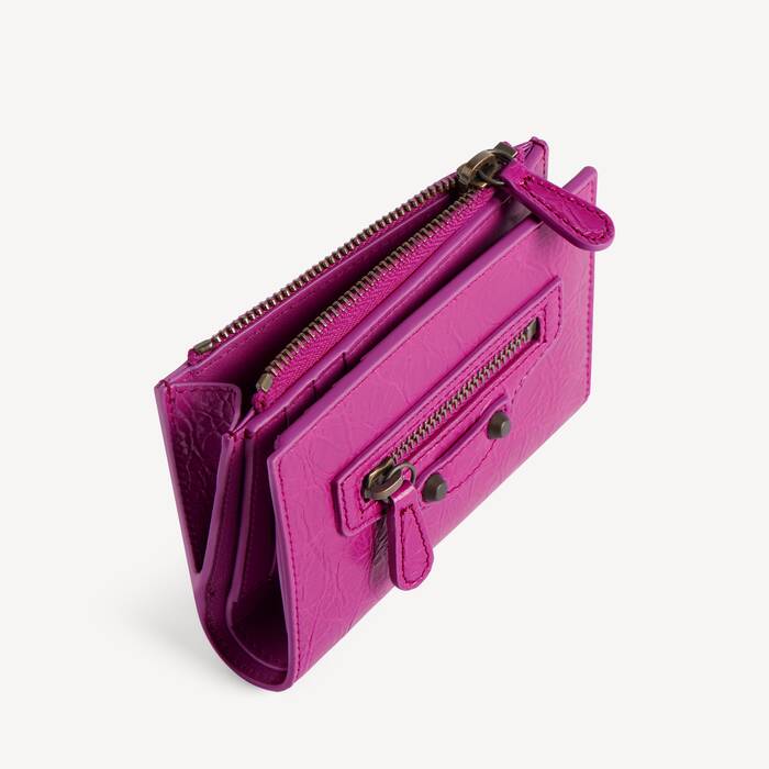 Damen's Le City Geldb&ouml;rse Mit Zwei F&auml;chern in Azalee - Damen | Balenciaga Deutschland DE - Image 3