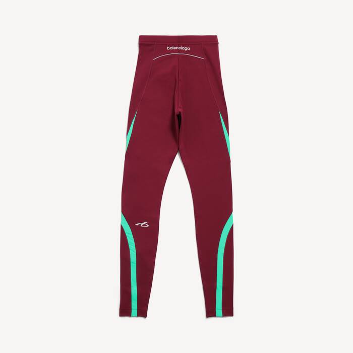 Women's Techwear Leggings in Burgundy/aqua - Women | Balenciaga Canada EN - Image 2