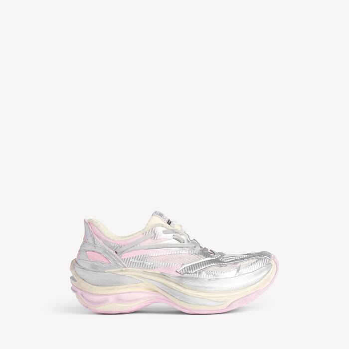 Zapatillas Jet Metallic para Mujer en Plateado/blanco/rosa - Mujer | Balenciaga Espa&ntilde;a ES - Image 1