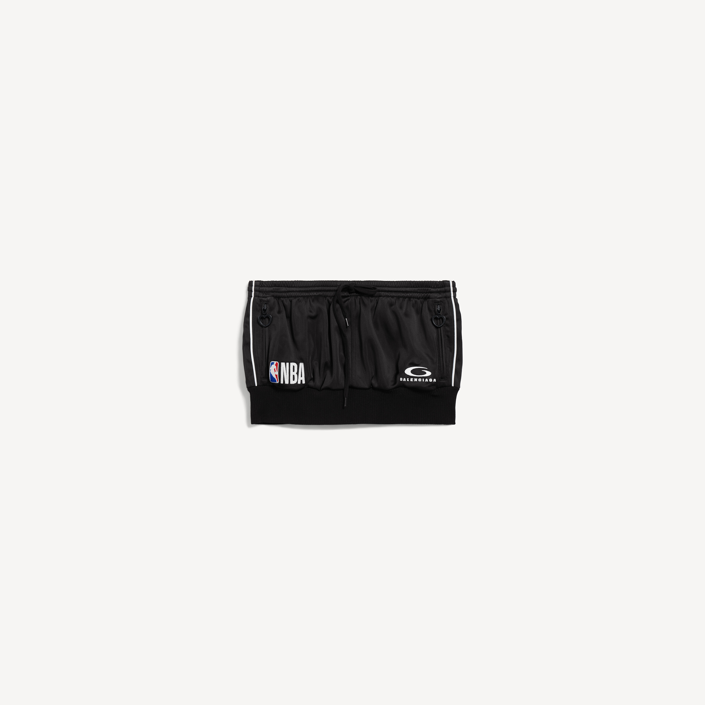 Women's Balenciaga | Nba Collaboration Mini Ruffle Skirt in Black