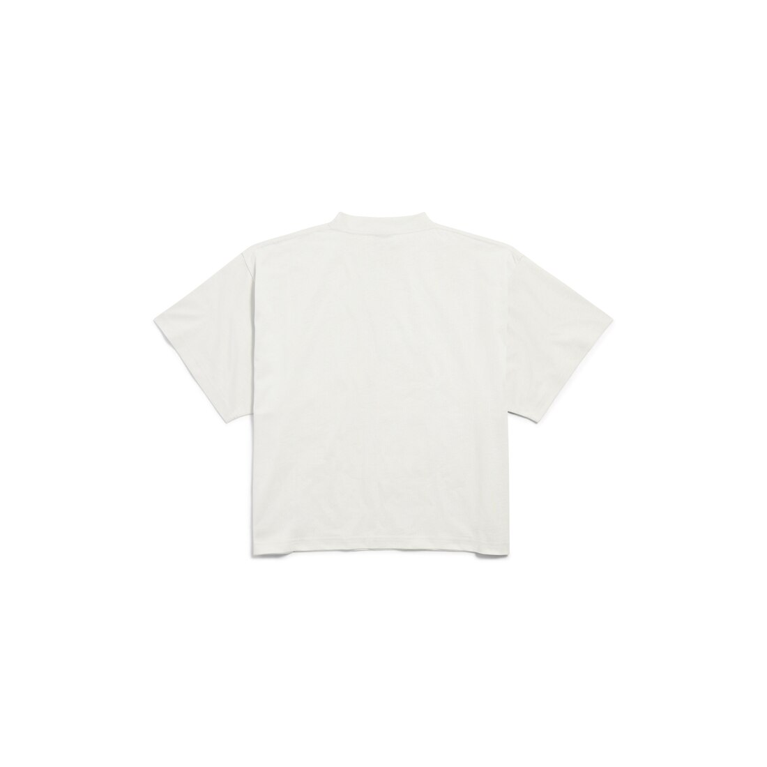 【関税&送料込】Balenciaga Nano Bb Cropped T-Shirt In Cotton Women's Nano Bb Cropped T-shirt in Black Faded | Balenciaga CA