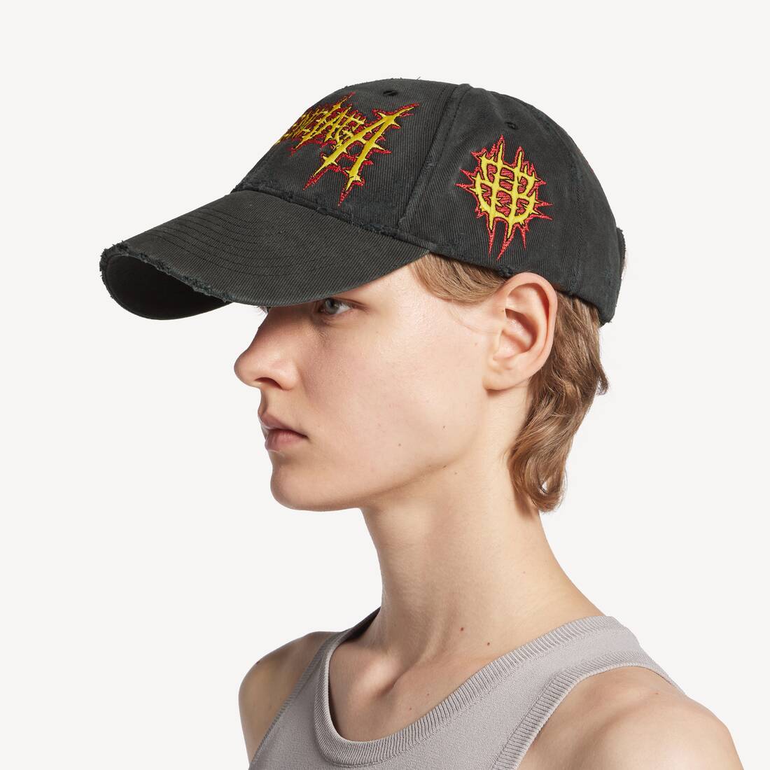 Women's Balenciaga Sacr&eacute; C&oelig;ur Cap in Black | Balenciaga Poland EN - Image 6