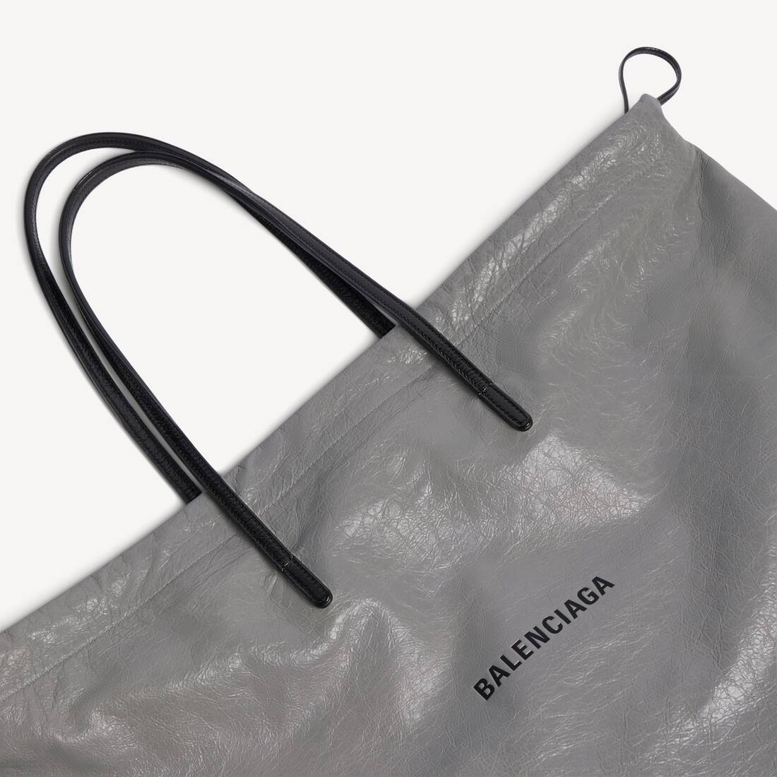 Men's Shopper Dustbag Tote Bag Large in Balenciaga Grey | Balenciaga United Kingdom EN - Image 5
