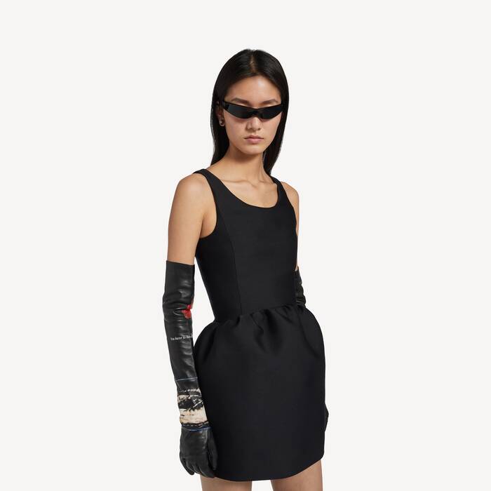 Glockenkleid f&uuml;r Damen in Schwarz - Damen | Balenciaga Deutschland DE - Image 3