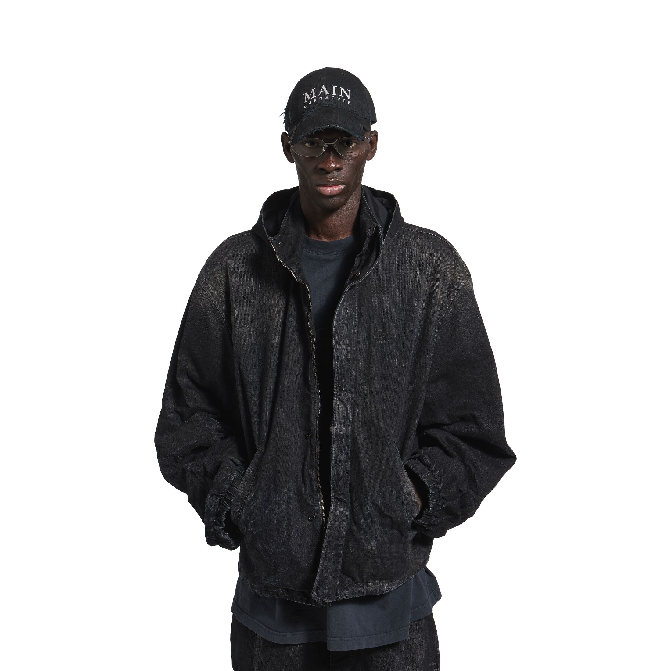 hooded workwear jacket