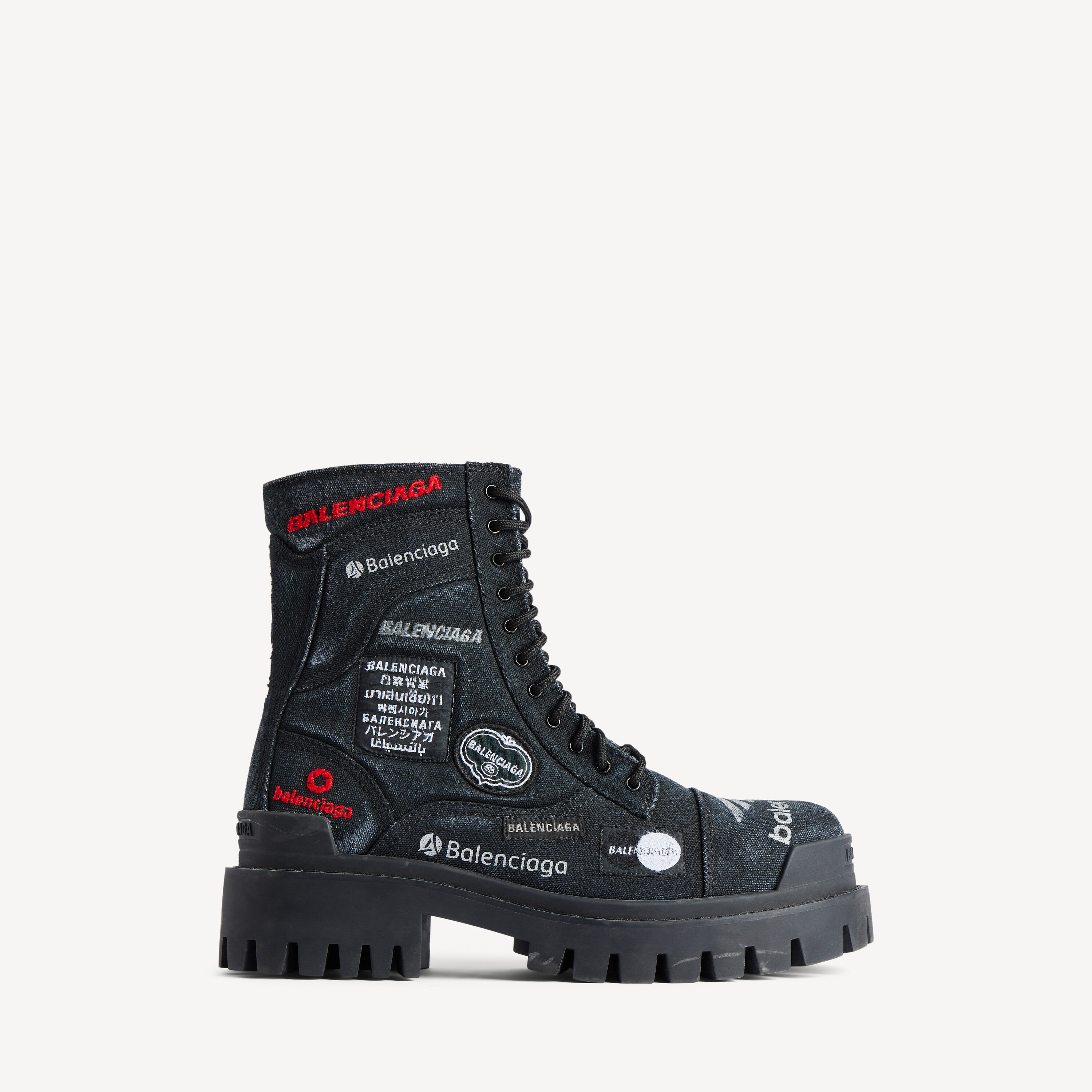 Balenciaga combat strike boot
