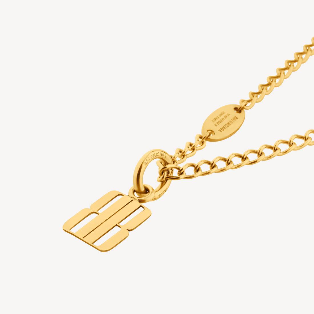 Nano Thin Necklace in Gold | Balenciaga Canada EN - Image 3