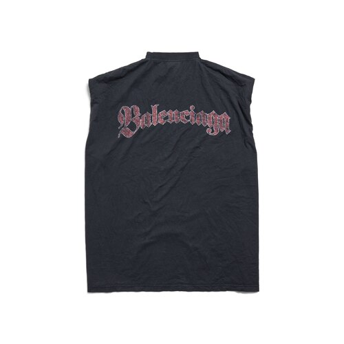 spiral crest sleeveless t-shirt