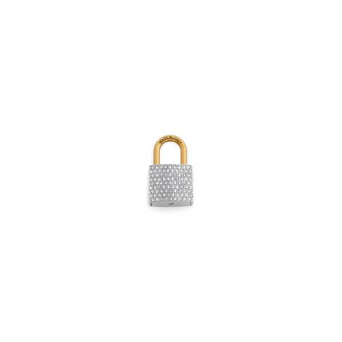 charm/portachiavi lucchetto bb con strass