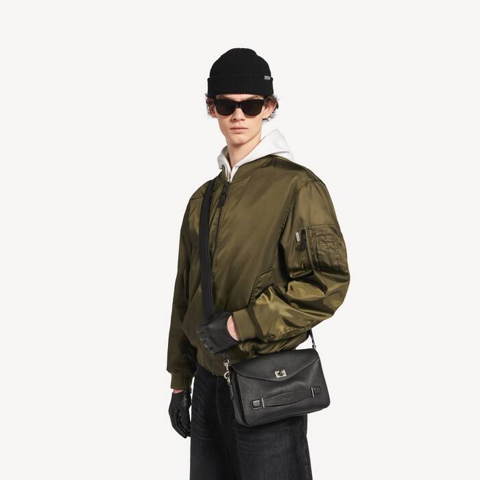Bolso Mensajero Cubo Le 7 Peque&ntilde;o para Hombre en Negro - Hombre | Balenciaga Espa&ntilde;a ES - Image 2